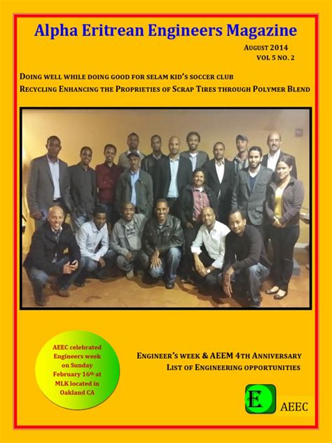 Alpha Eritrean Engineers Magazine June 2012 Issue